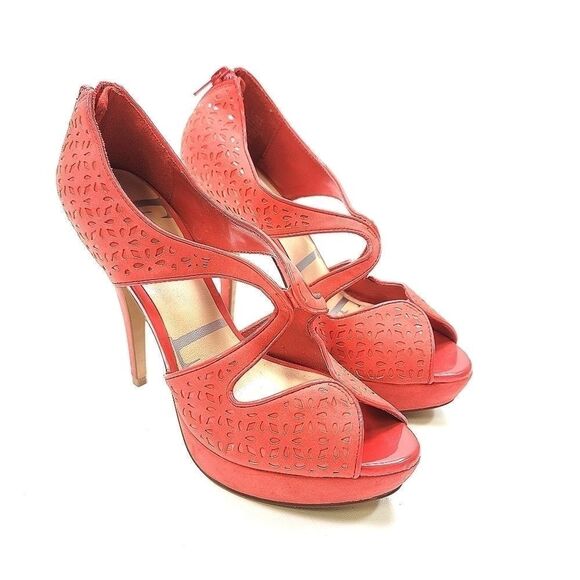 ELLE Coral Heels - Picture 1 of 4